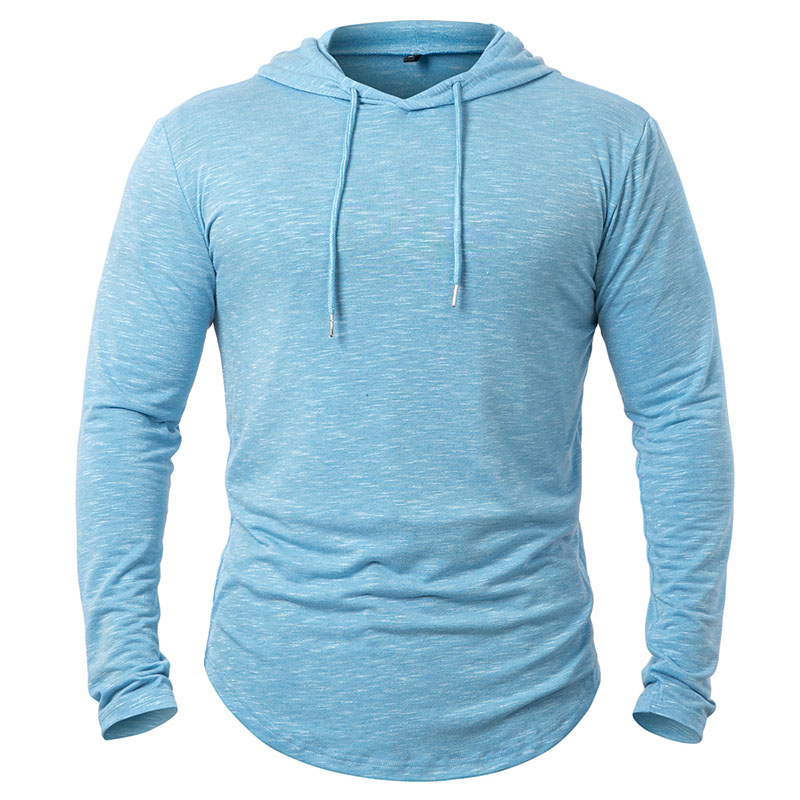 Running Gear Gym - Hoodies atléticos leves masculinos manga longa