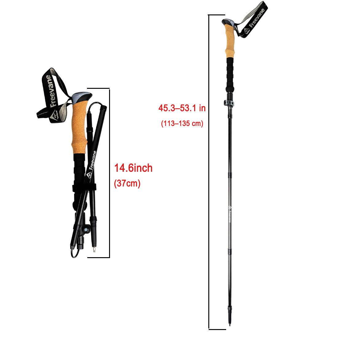 Bastões de Trekking Ultraleves - Trekking Pole Carbon avaliação e preço