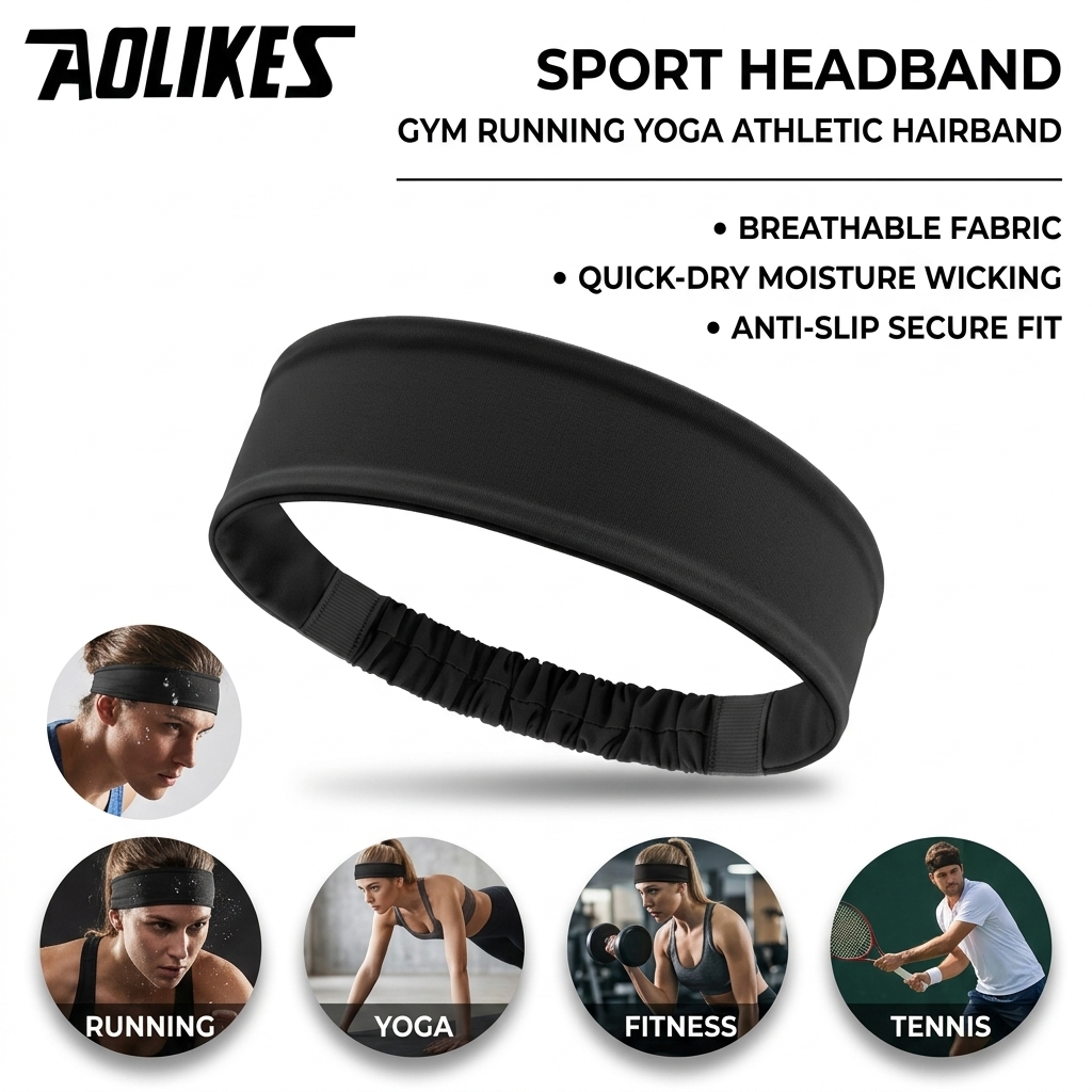 Faixa de Cabelo Esportiva de P - Running Gear Headband avaliação e preço