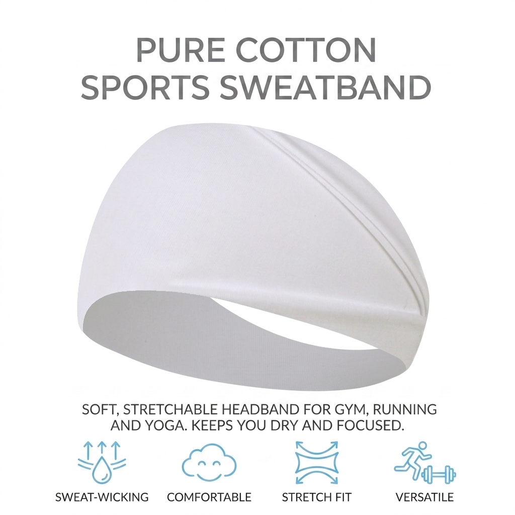 Faixa de Cabeça de Algodão Pur - Running Gear Headband avaliação e preço
