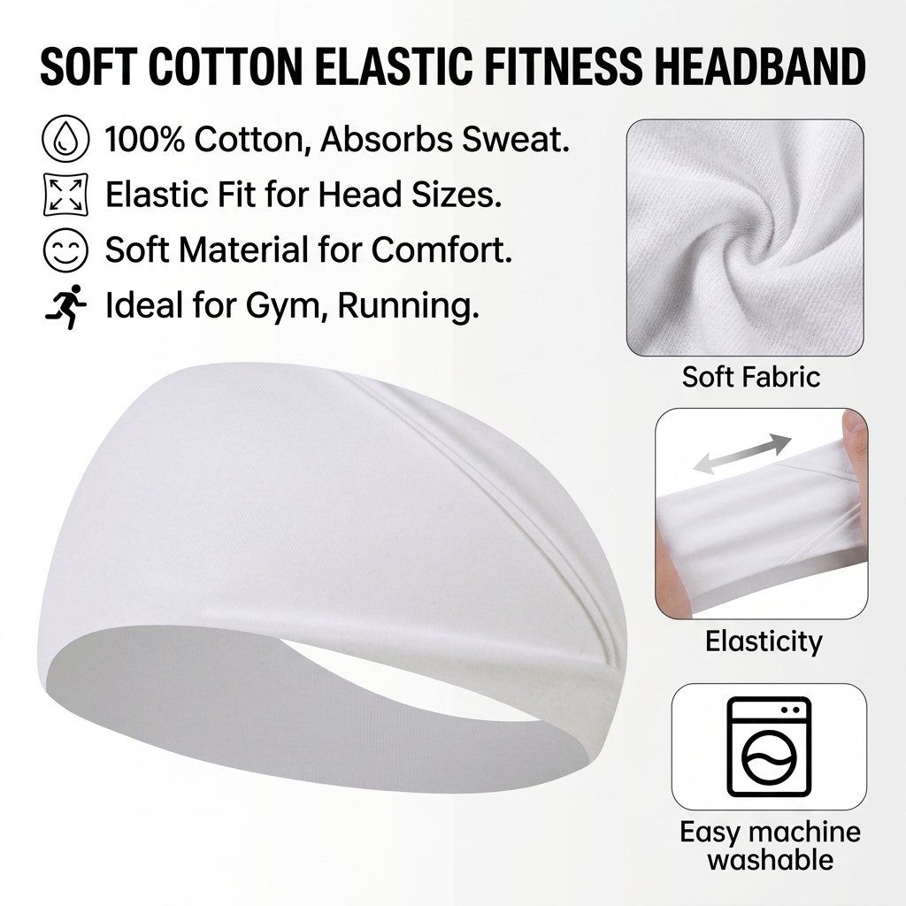 Faixa de Cabeça de Algodão Pur - Running Gear Headband avaliação e preço