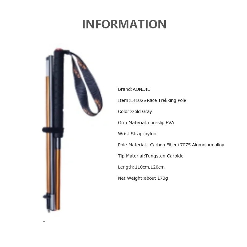 Bastões de Trekking AONIJIE E4 - Trekking Pole Carbon avaliação e preço