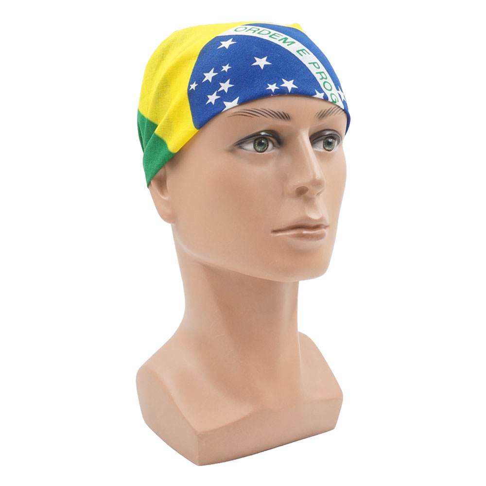Bandeira do Brasil Bandana par - Running Gear Headband avaliação e preço