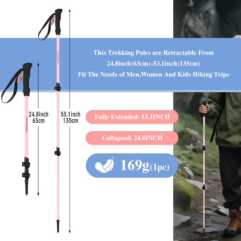 Bastões de Caminhada em Fibra  - Trekking Pole Carbon avaliação e preço