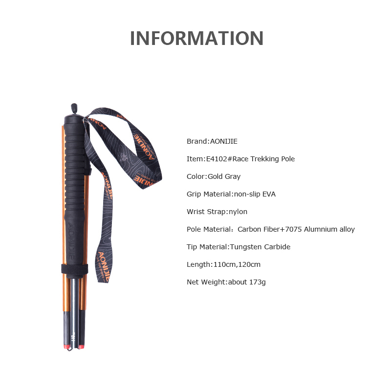 AONIJIE-Ultraleve Folding Trek - Trekking Pole Carbon avaliação e preço